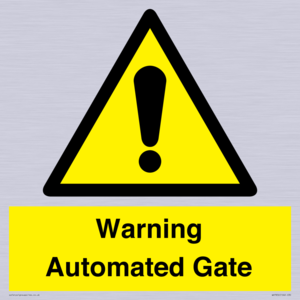 Warning Automated Gate